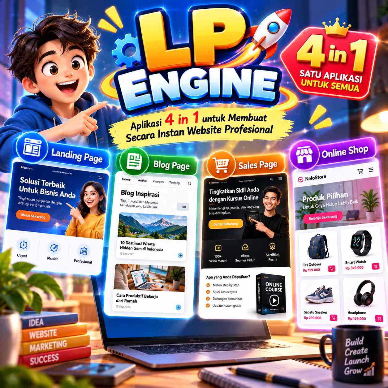 LAPAK PINTAR (LP) ENGINE 4 IN 1