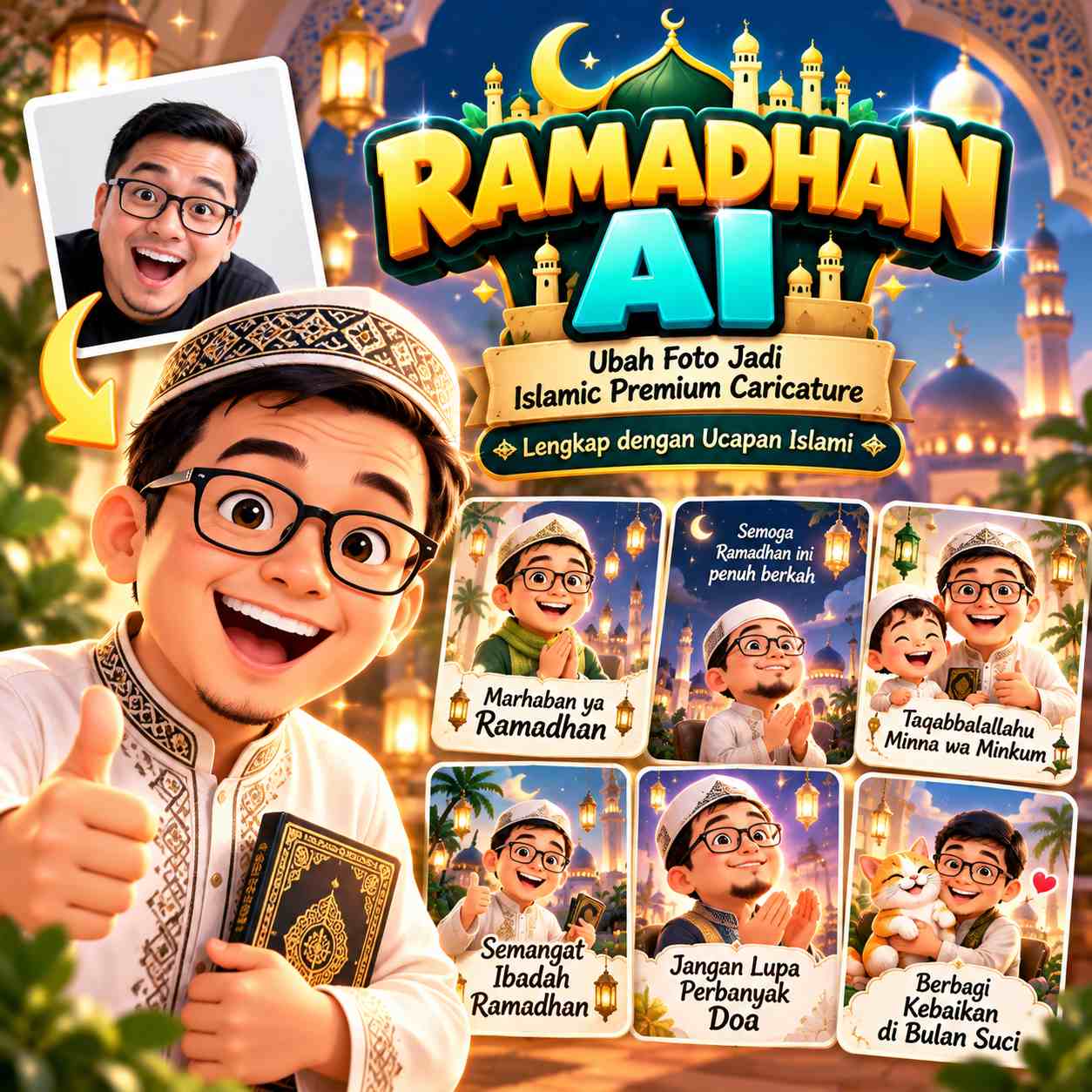 Ramadhan AI : Islamic Premium Caricature