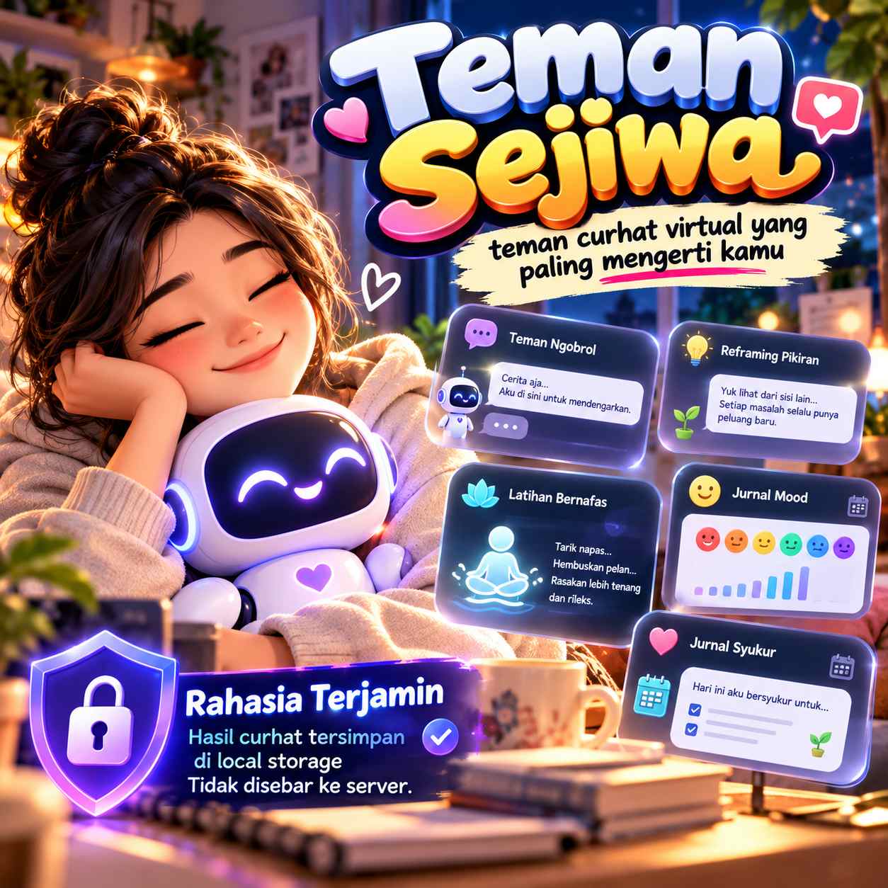 Teman Sejiwa: Teman Curhat Virtual