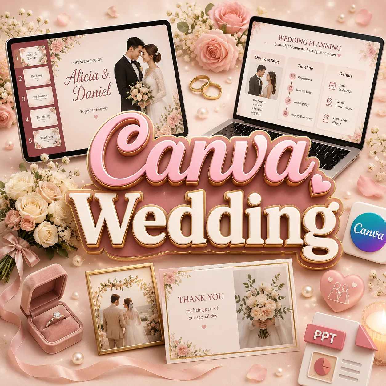Template Canva - Video Pernikahan